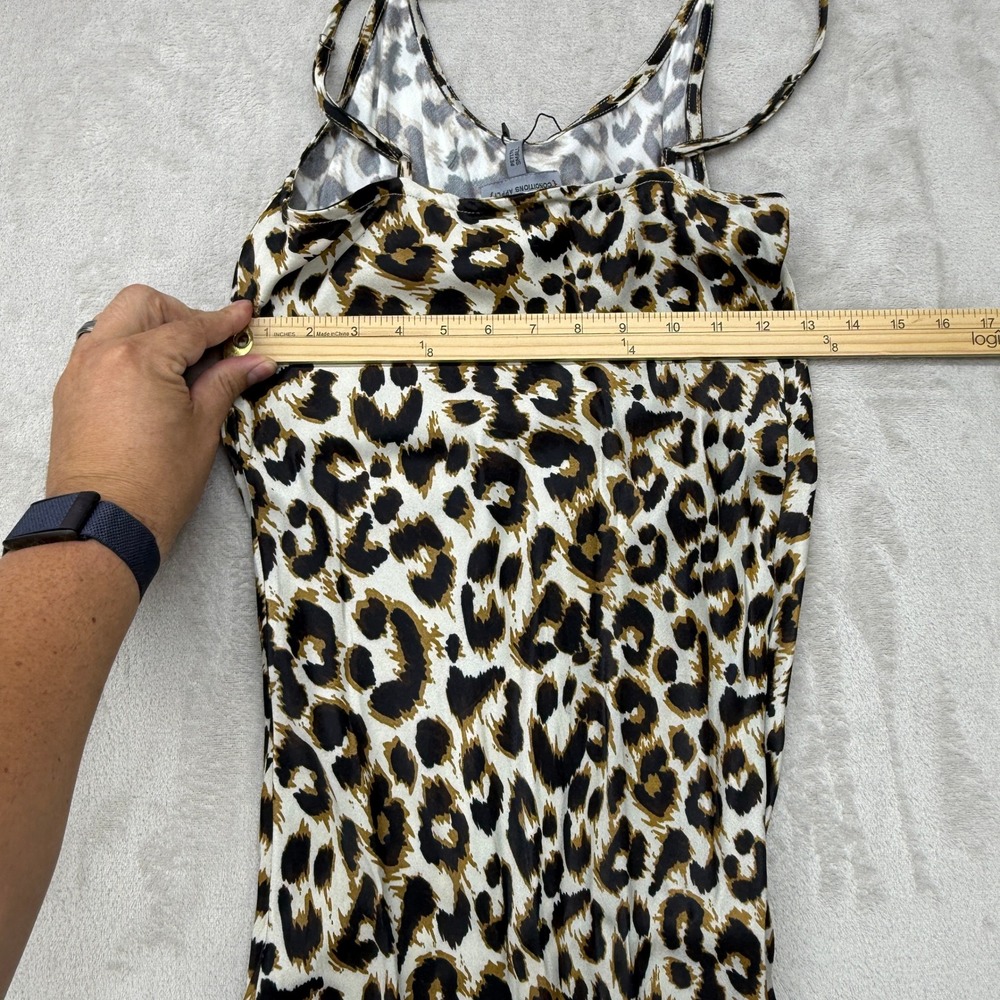 Conditions Apply Anthropologie Elva Slip Maxi Dress Women Small‎ P Leopard Print - Picture 8 of 15